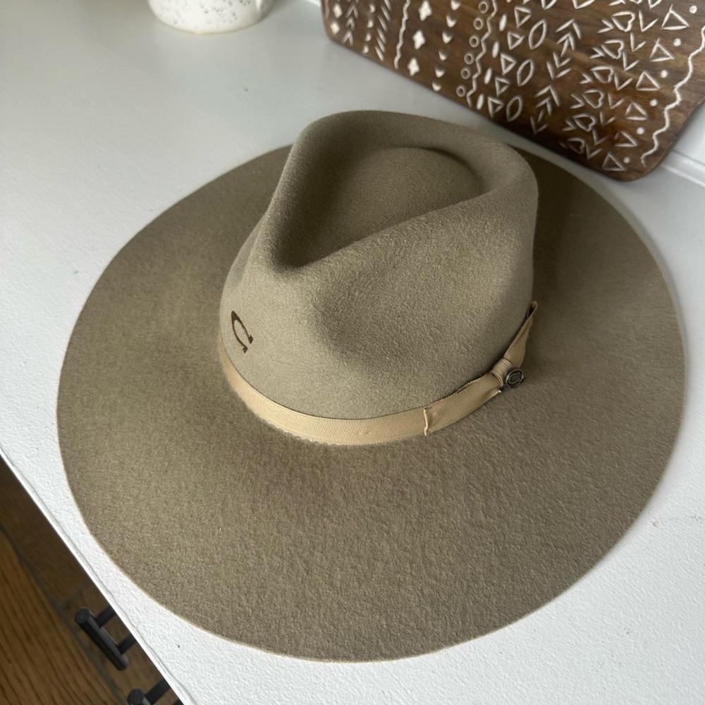 Charlie 1 Horse Wide Brim Felt Hat Mushroom– Size Large – Western Boho Style - Picture 5 of 8